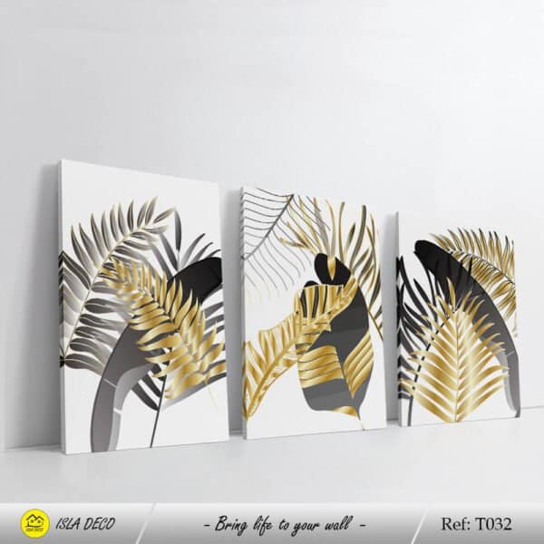 Abstrait, plante de feuille d’or blanc