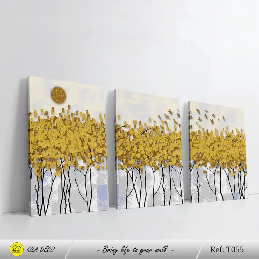 Abstrait plante jaune