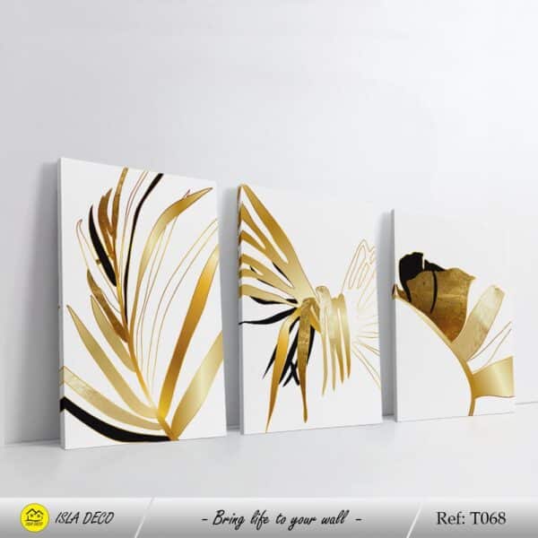 Dessin d'art de ligne de plante abstraite
