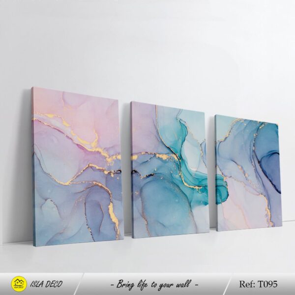 Moderne abstrait avec des touches d'or