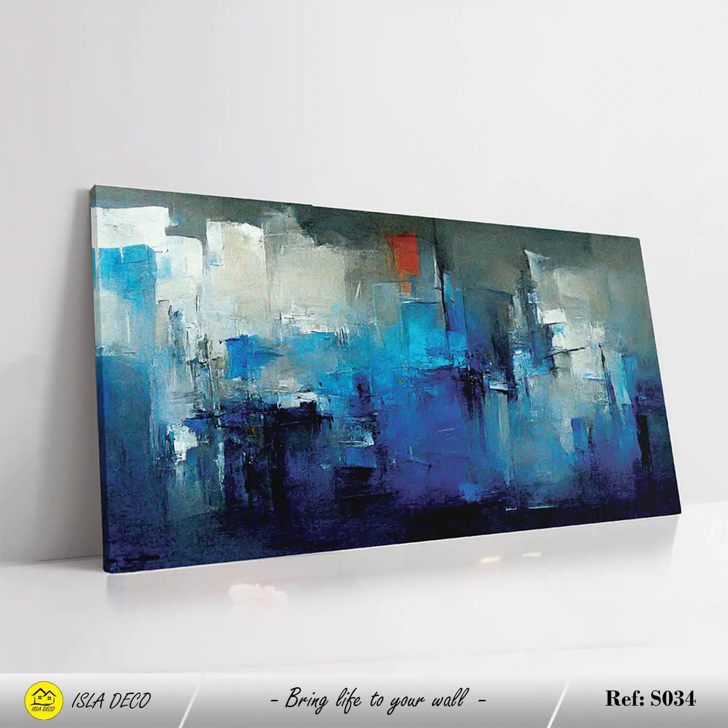 Abstrait bleu et gris