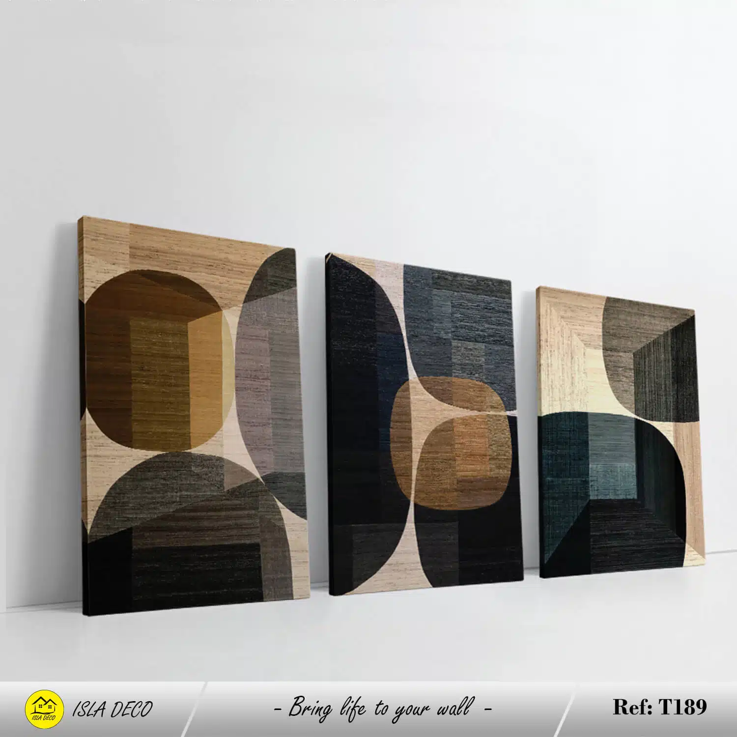 Trio moderne texturé