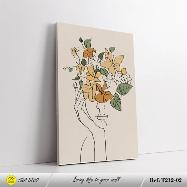 Boho fleurs fond beige – Image 3