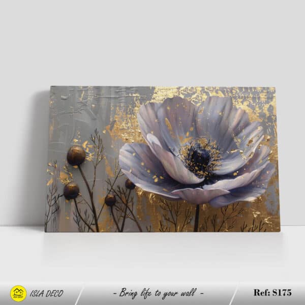 Fleur moderne avec des touches dorées – Image 2