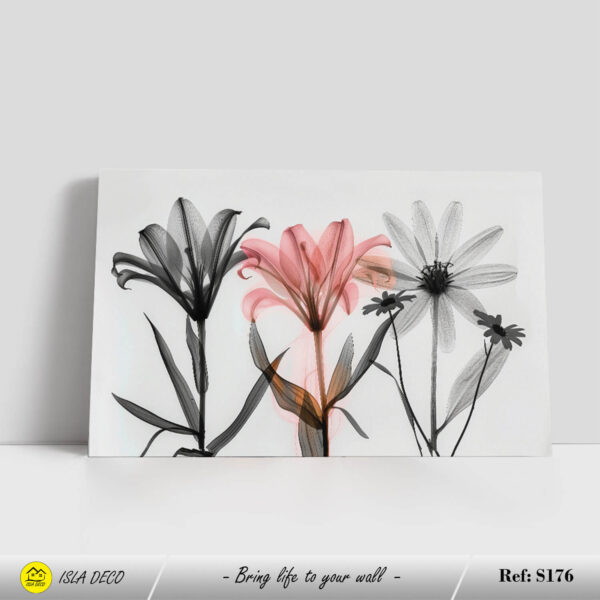 Fleurs Artistiques en Design X-ray pour Mur Moderne – Image 3