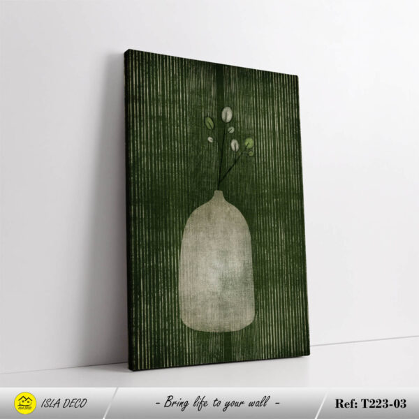 Peinture Géométrique avec Formes Vertes et Design Contemporain – Image 4