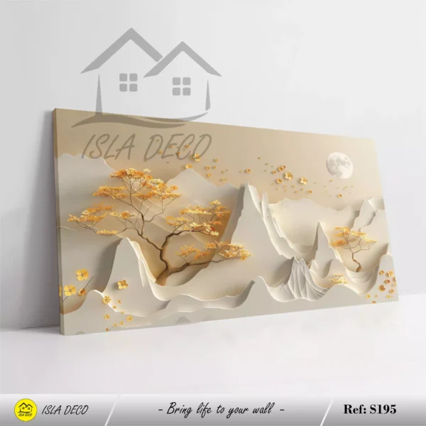 Tableau design 3D nature et fleurs pour une déco élégante