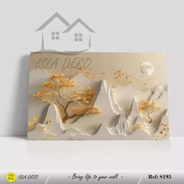 Tableau design 3D nature et fleurs pour une déco élégante – Image 2