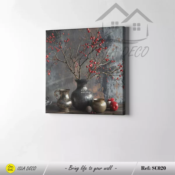 Nature morte aux tons gris et rouges – Image 2
