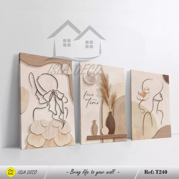 Illustrations Féminines et Éléments Naturels