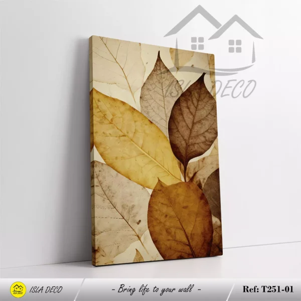 Feuilles et Fleurs aux Couleurs Chaudes – Image 3