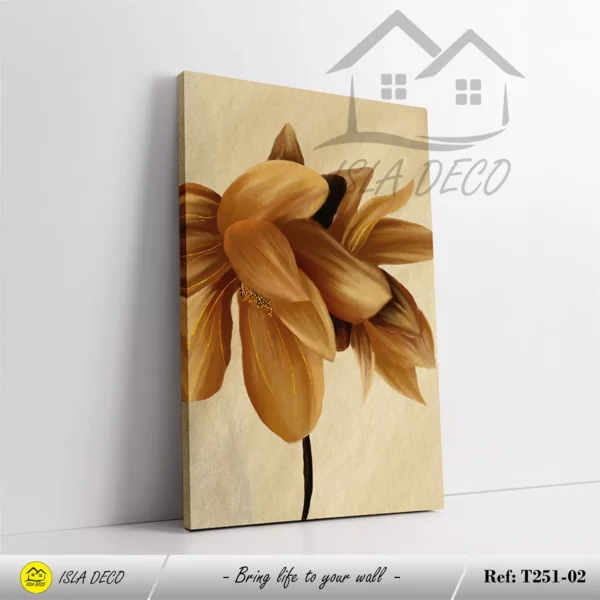 Feuilles et Fleurs aux Couleurs Chaudes – Image 4