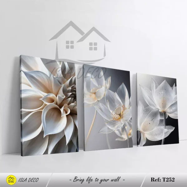 Fleurs Blanches Subtiles et Élégantes